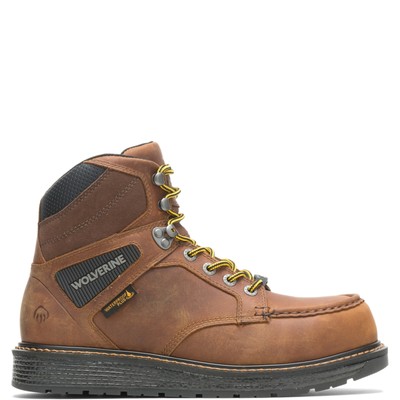 

Мужские рабочие ботинки Wolverine Hellcat UltraSpring Moc Toe Wedge 6 дюймов табачного цвета 11,5 м, Tobacco