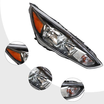 PassengerSideFor2015201620172018FordFocusHalogenHeadlight&LEDDRLRH