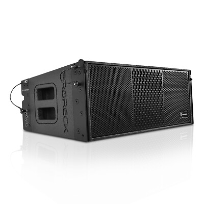 proreck Dual 8'' Full Range 4000W P.M.P.O Powered Line Array Speaker (PR-208AP)