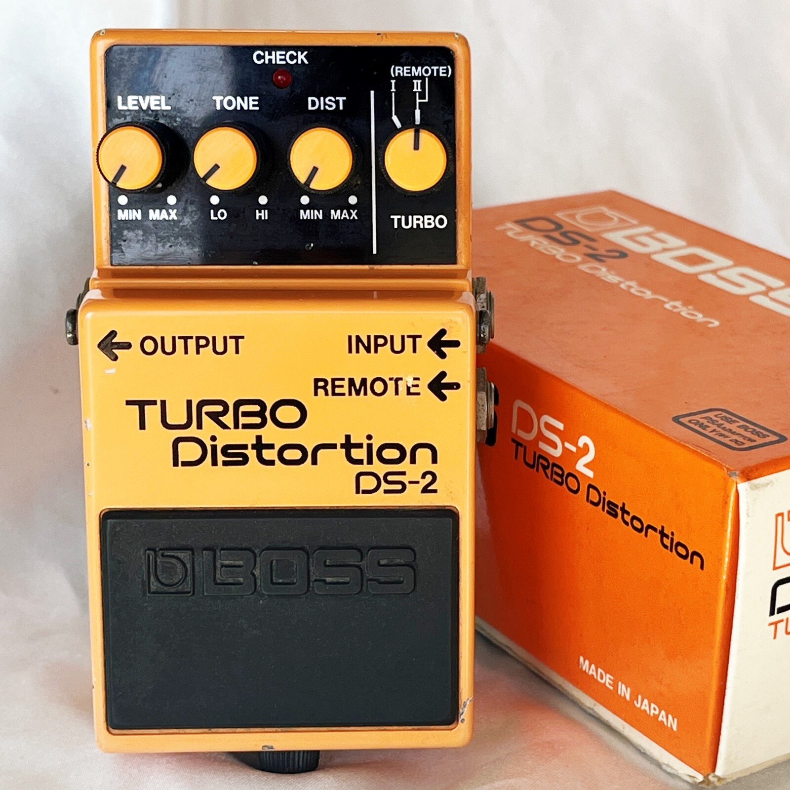 BOSS DS-2 TURBO Distortion 1987 W/Box Vintage Guitar Pedal BOSS DS-2 TURBO Distortion 1987 W/Box Vintage Guitar Pedal