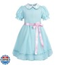 CR ROLECOS The Grady Twins Costume for Kids Girls Blue Creepy Sister Scary Doll Dress Halloween Party Dress A130