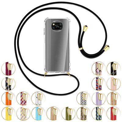 Handykette (G) für Xiaomi Poco X3 NFC Umhängehülle mit Band Case