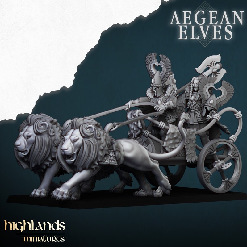 Nemean Lion Chariot - Highland Miniatures 28mm