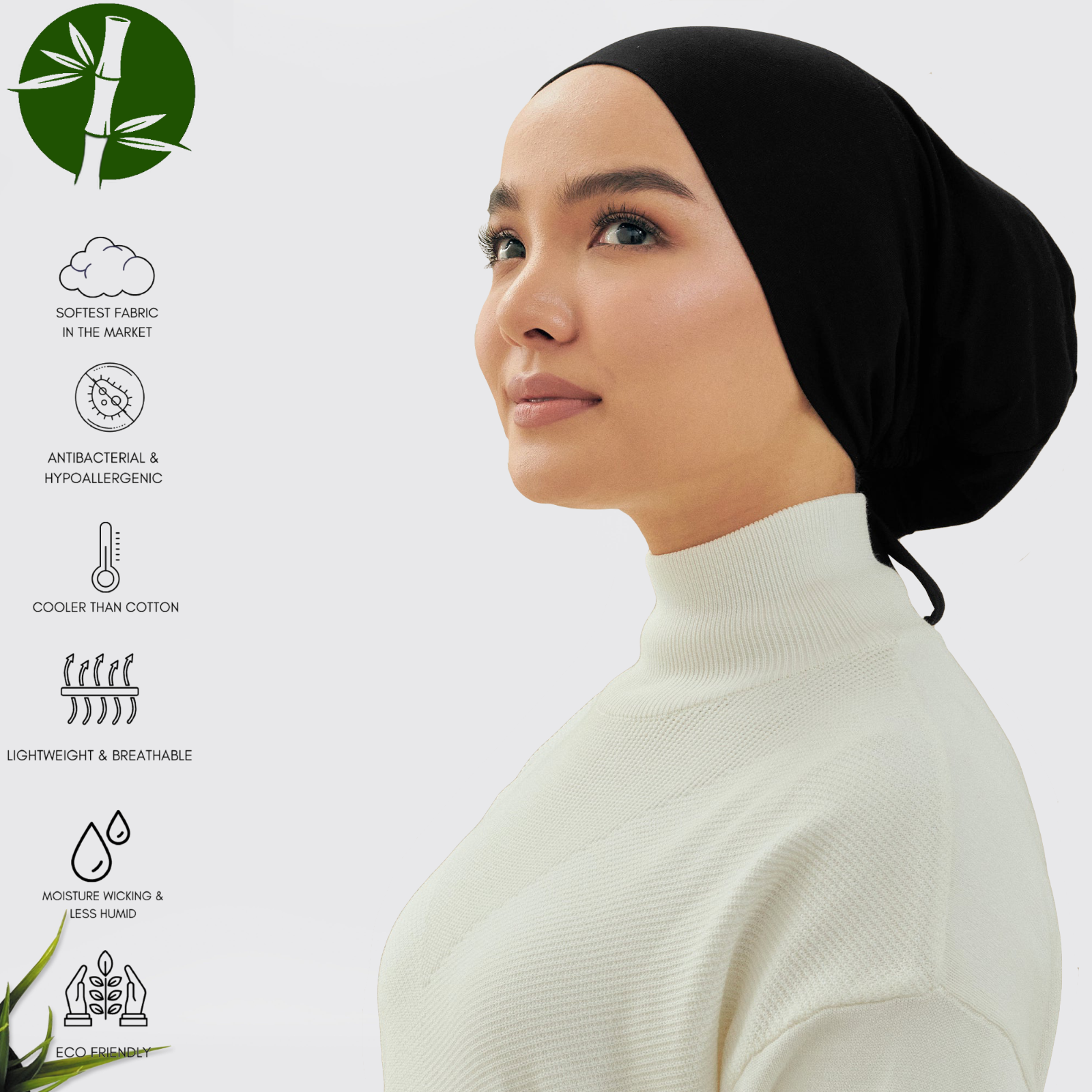 Adjustable Muslim Head scarf Inner Hijab Caps Islamic Underscarf Ninja Scarf hat