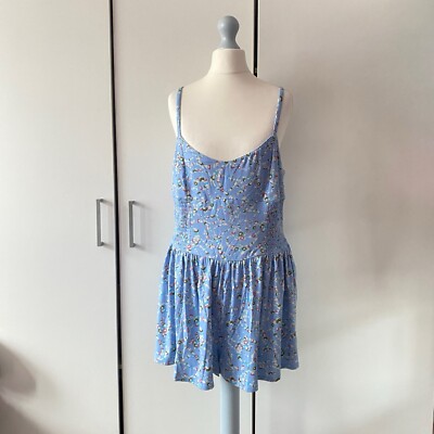 Urban Outfitters Raleigh Floral Playsuit Romper Size L Large