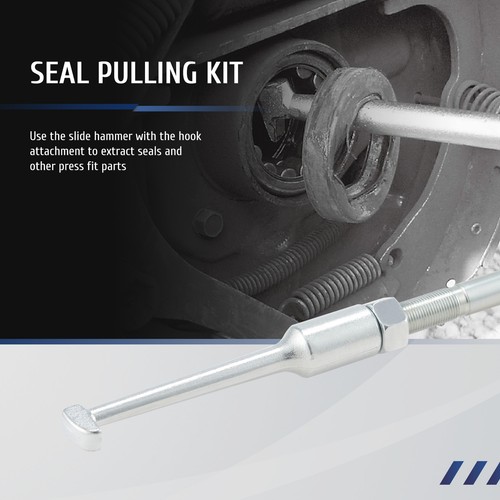 OMT 8pc Rear Axle Bearing Seal Removal Tool Set Slide Hammer Kit with Adapters