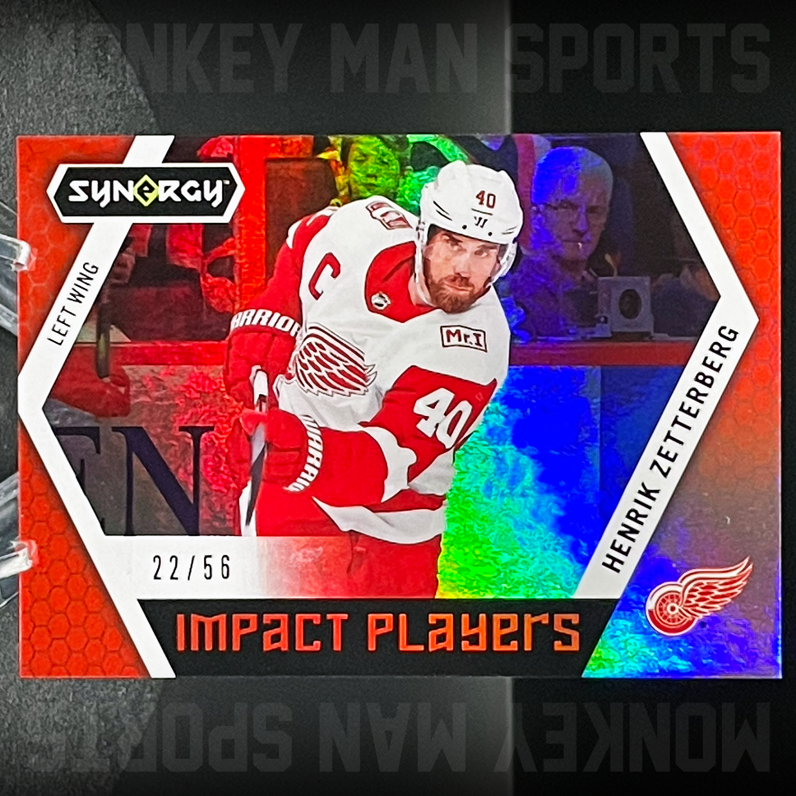 2017-18 Synergy - Henrik Zetterberg #/56- IMPACT PLAYERS #IP-2 RED WINGS