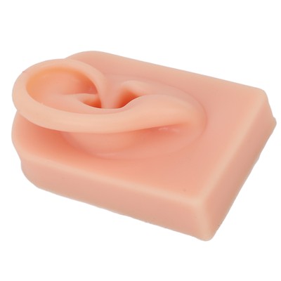 Silicone Ear Model Soft Flexible Right Ear For Piercing Training BLG