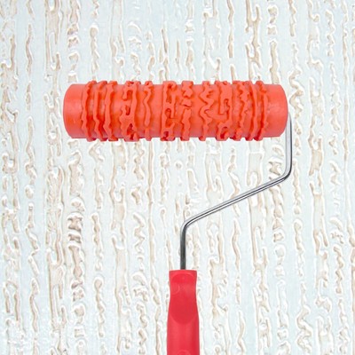 Texture Paint Roller 7 Inch Classic Patterned Rubber Wall Decor Paint Applicator
