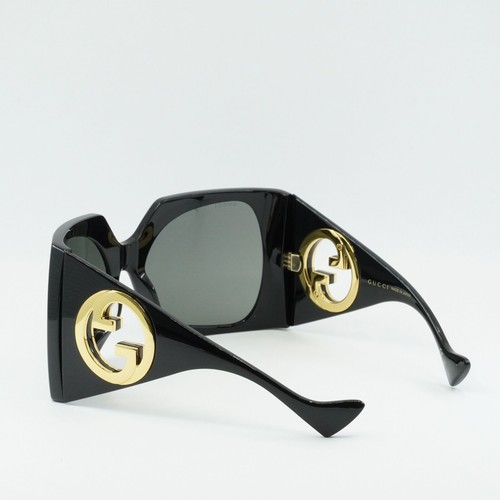 Pre-owned Gucci Gg1255s 001 Black/smoke 64-20-125 Sunglasses In Gray