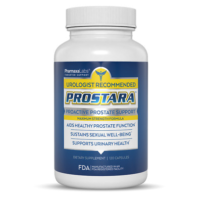 Prostara Prostate Health | Natural Supplement for Urinary Function 120 Capsules