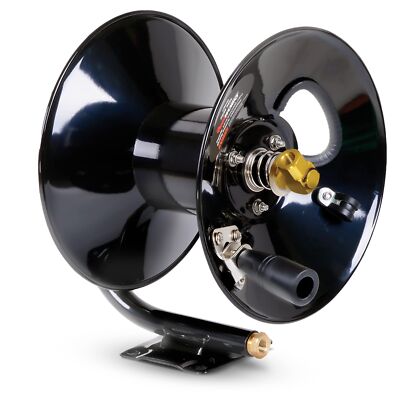 REELWORKS Air-Hose-Reel Retractable Hand Crank Reel 3/8