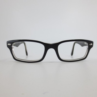 Ray-Ban RB 1530 3529 Black Clear Rectangular Eyeglass Frames 46-16-125
