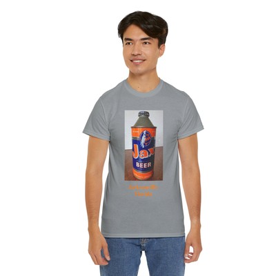 Vtg Beer Can Collector Jax Beer Cone Top Cockatoo Retro Unisex Heavy Cotton Tee