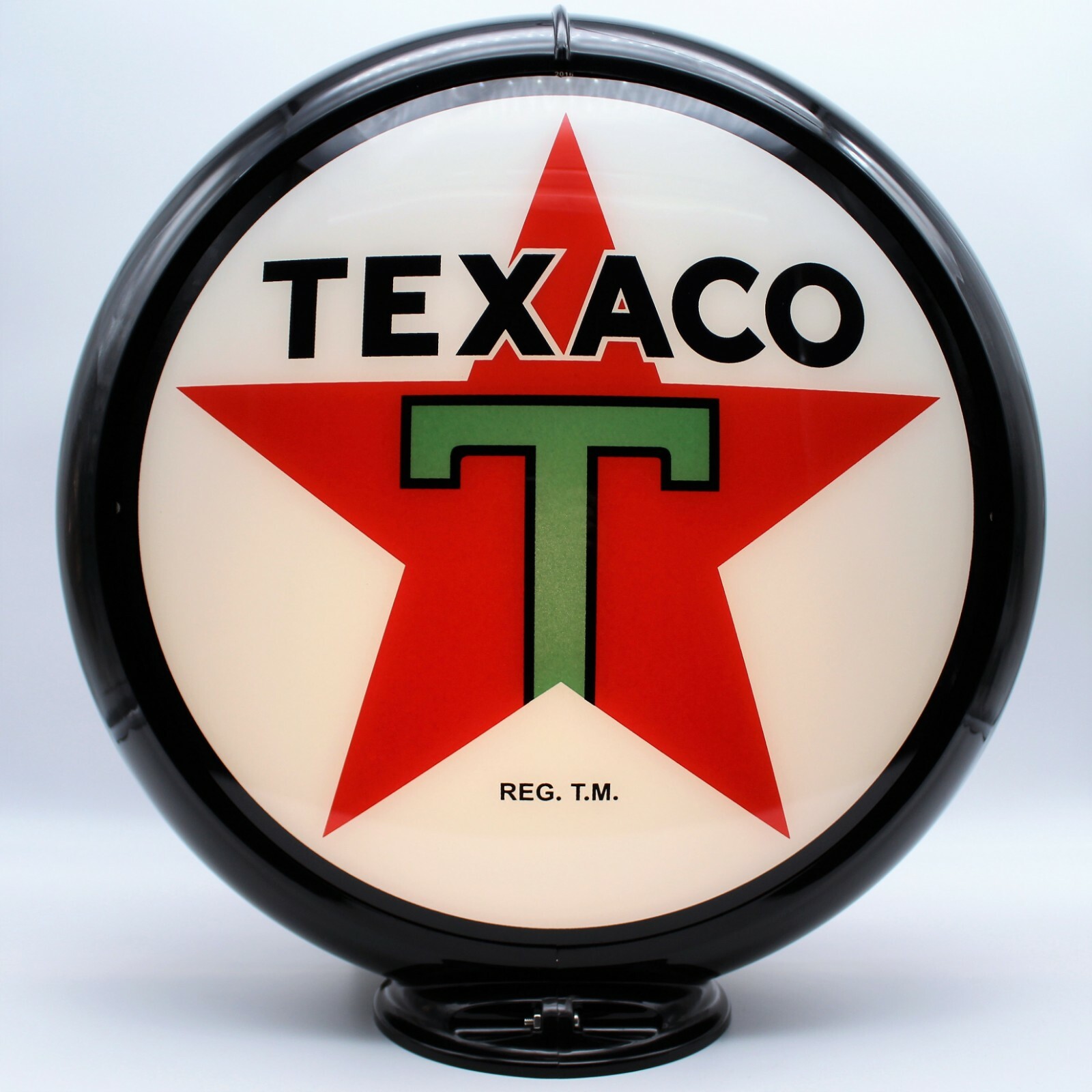 TEXACO STAR 13.5" Gas Pump Globe - SHIPS FULLY ASSEMBLED! READY FOR YOUR PUMP!!