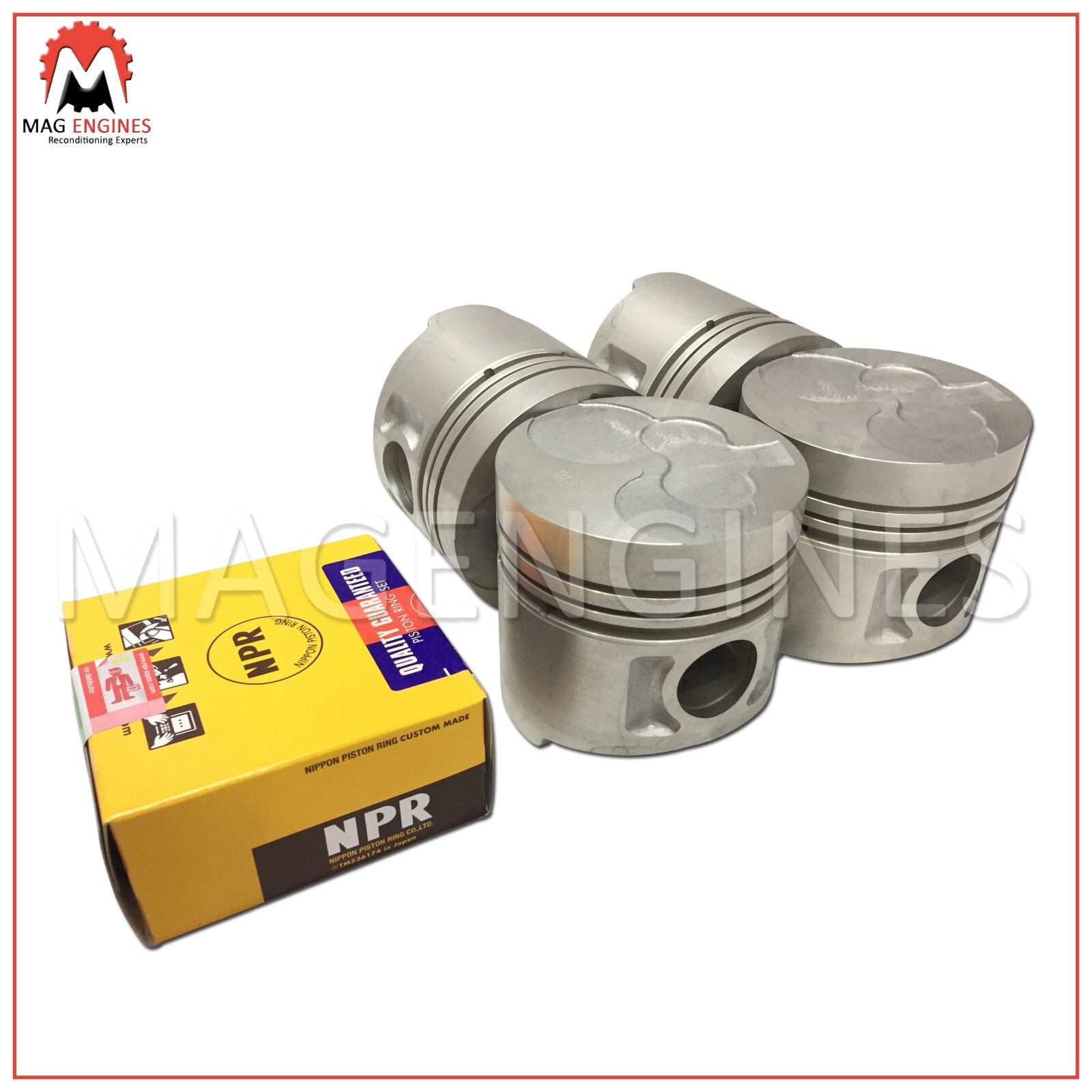 PISTON & RING SET NISSAN TD25 FOR KING CAB CABSTAR URVAN 2.5