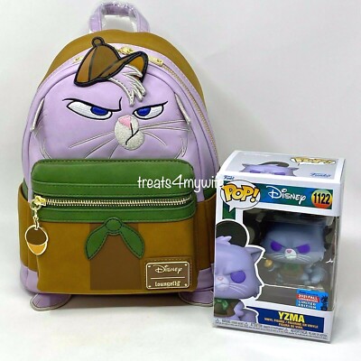 2021 NYCC Loungefly Emperor's New Groove Yzma Cat Mini Backpack~Funko POP #1122