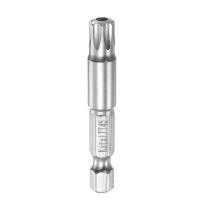 TT45 Magnetic Security Star 7 Point Torx Screwdriver Bit 1/4'' Hex Shank 2''