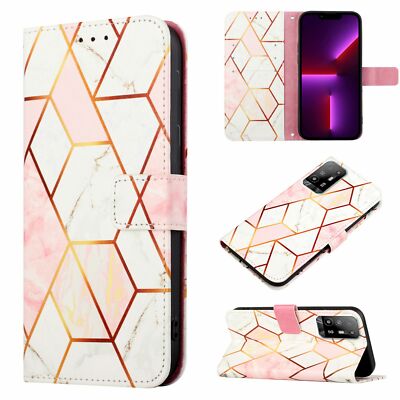 Case For OPPO A95 5G Leather Phone Protector Marble Cover Flip Wallet
