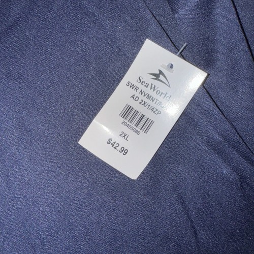 Sea World Rescue Mens 1/4 Quarter Zip Pullover 2XL Blue Since 1964 Lightweight