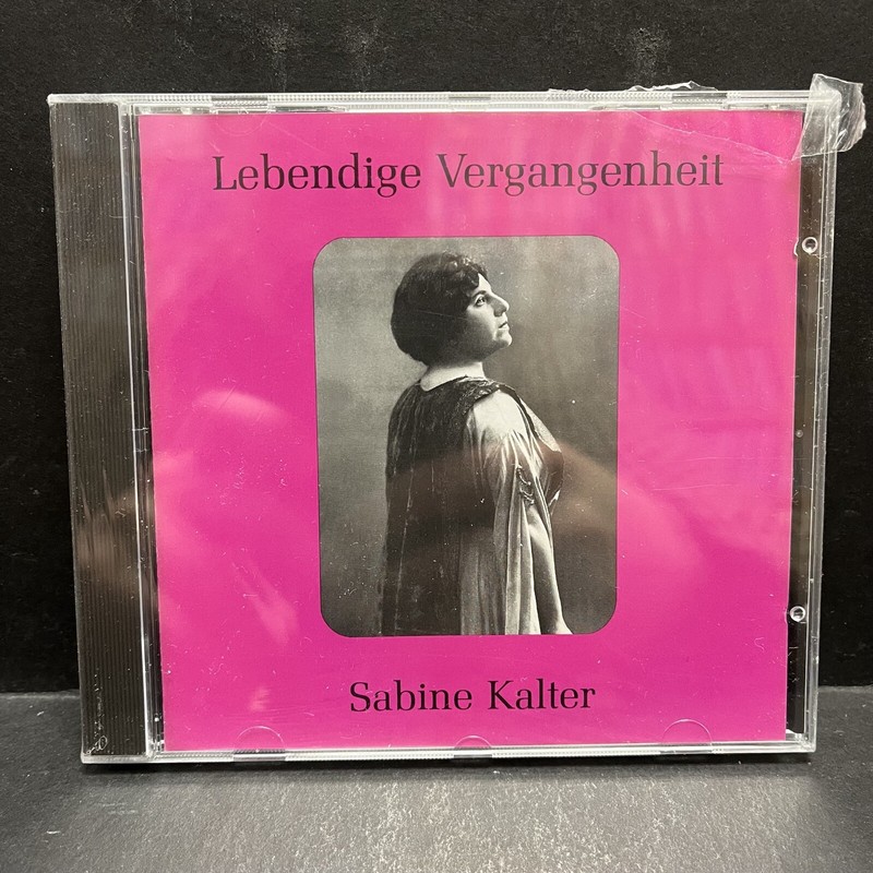 SABINE KALTER Classical Vocal NEW CD Lebendige Vergangenheit MONO 89533