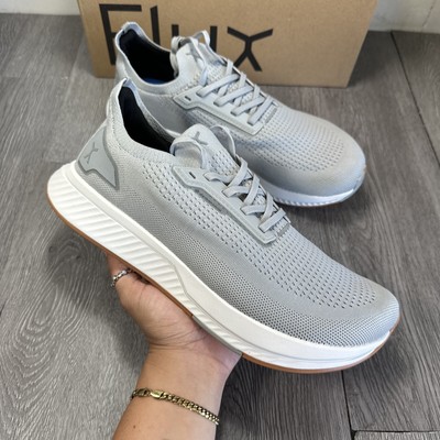 Flux Adapt Run Waterproof Lunar Gray Men 12  Athletic Walking Knit Shoe