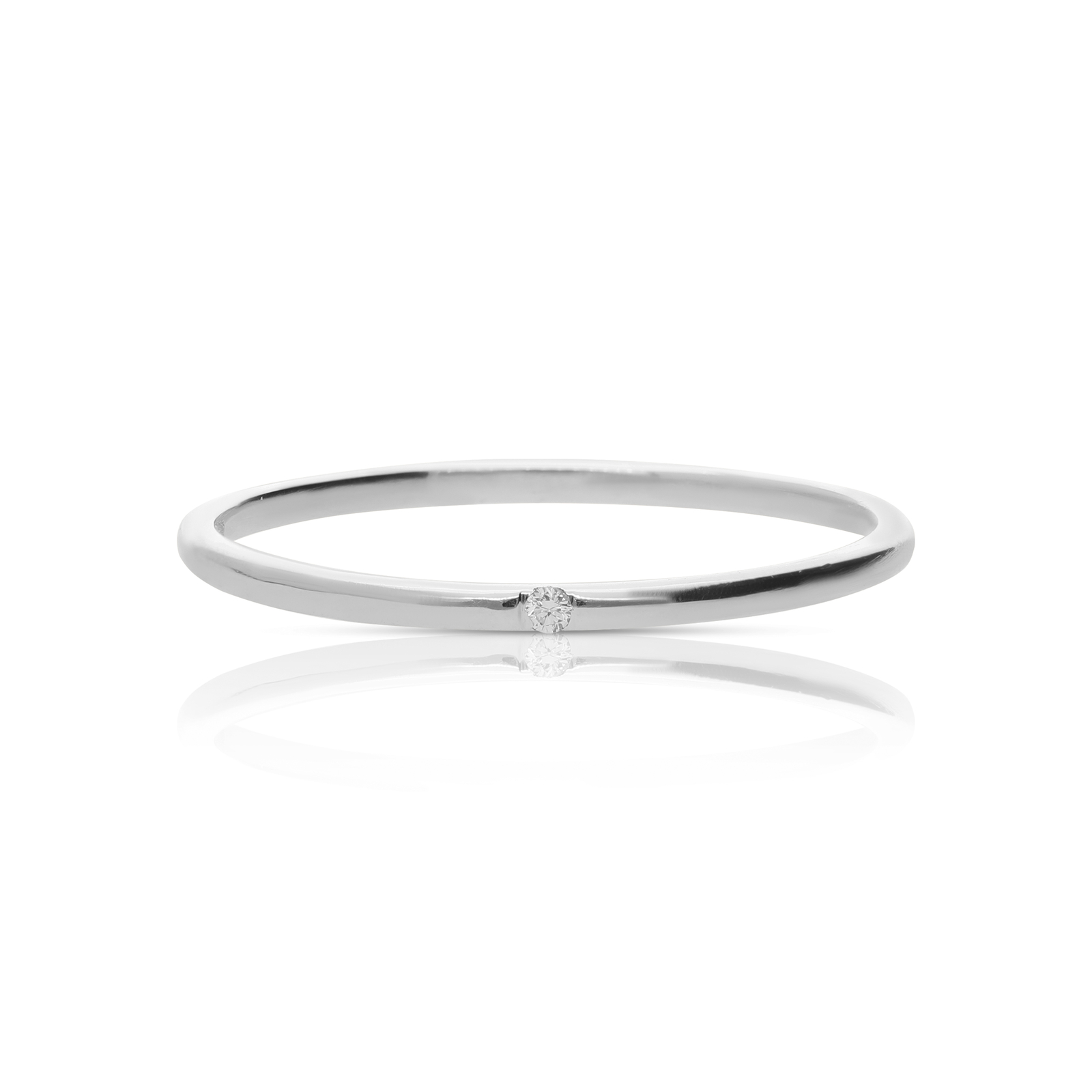 950 Platinum 0.01 Ct. Genuine Diamond Wedding Ring-Women’s Day Jewelry