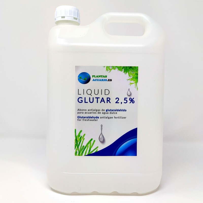 Glutaraldehido Al 2.5% Abono Antialgas Para Acuario 5000ml 