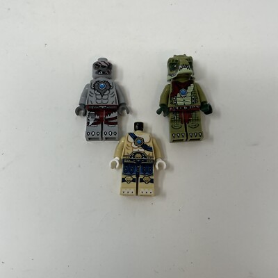 Lego Chima Minifigure Lot Of 3 AS-IS Loose Missing Parts
