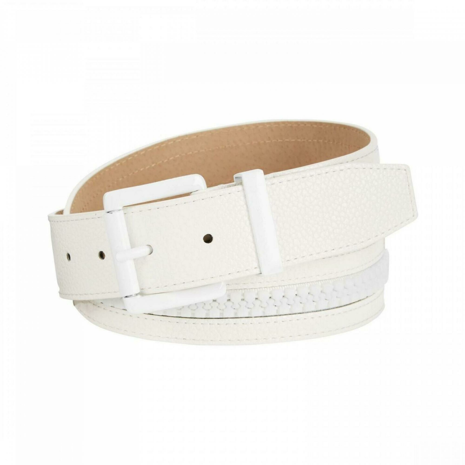 white chunky belt