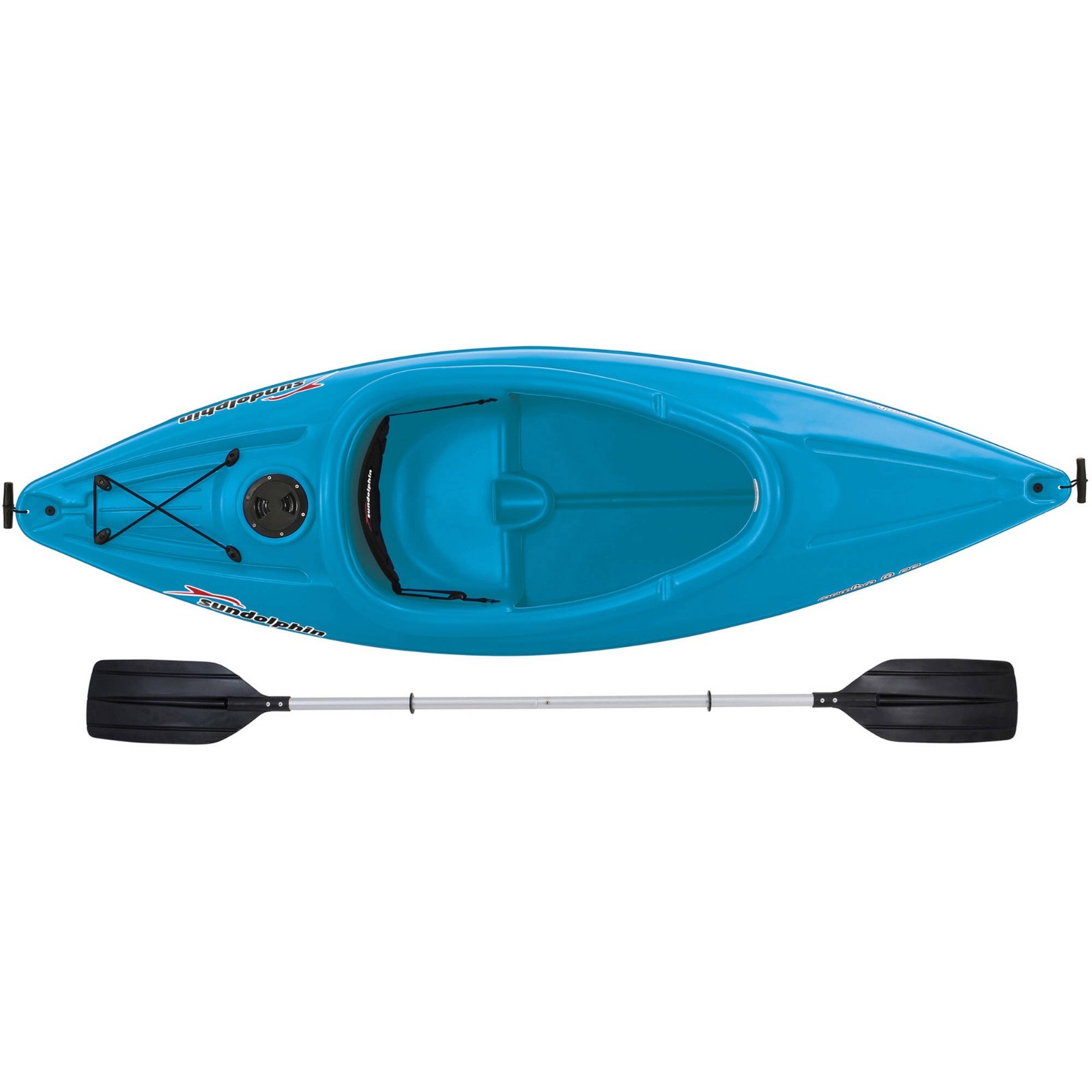 Sun Dolphin Aruba 8' SS Sit-In Kayak, Paddle Included Free Shipping