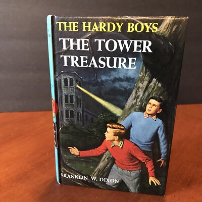 Vtg The Hardy Boys Series Book 1 Blue Matte Franklin W Dixon 1959 Tower Treasure