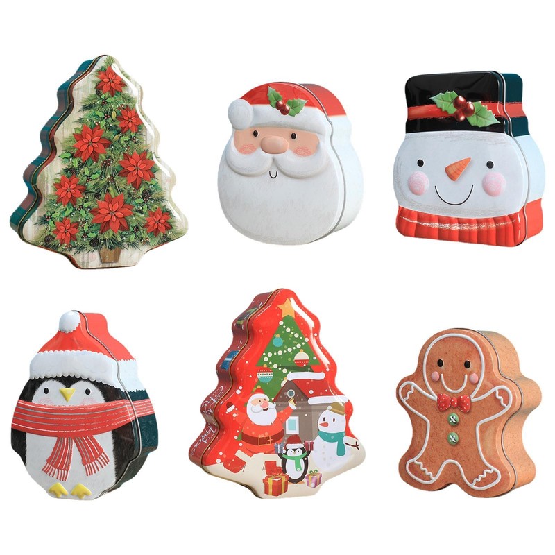 Es Tinplate Christmas Candy Gift Box For Party Decorsupplies