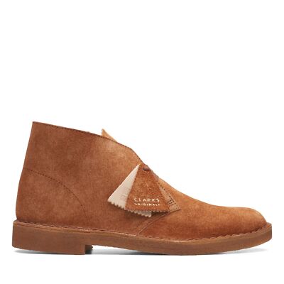 Clarks Mens Desert Boot Suede GINGER HAIRY 26168531
