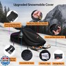 Snowmobile Cover Waterproof Outdoor,Heavy Duty 420D Oxford Fabric Polaris Snow Mobile Cover,Universal Large Trailerable Snowmobile Storage Cover for Skidoo,Arctic Cat,Pro RMK,Yamaha,Lynx,Camso,CFMOTO