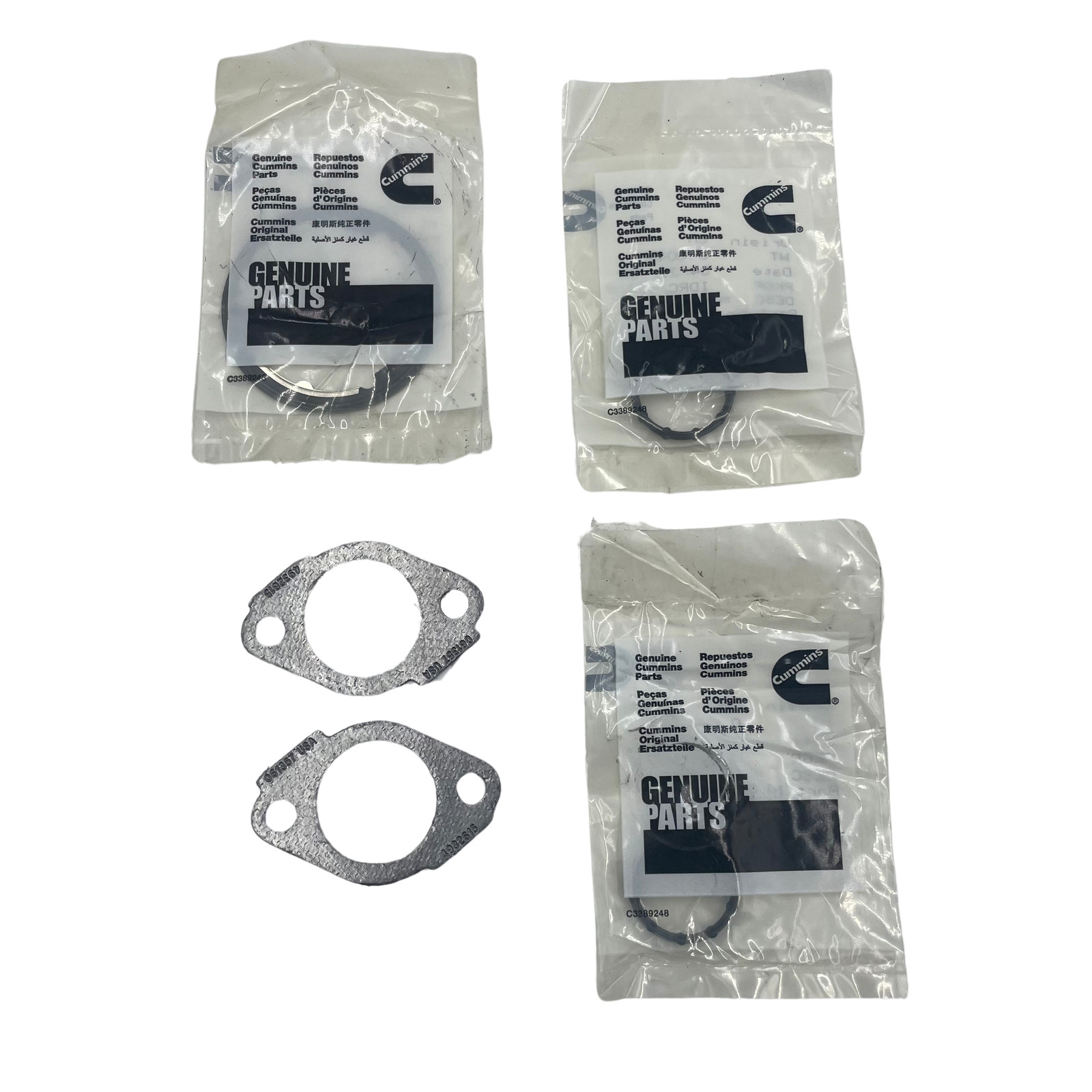 Cummins EGR Cooler 5 pcs Gasket Kit fits 6700103,4908175 ,5343328 EGR 3104230 - Picture 2 of 2