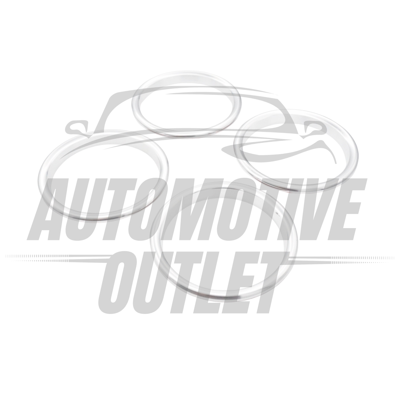 4X INNER AIR VENT RING COVER TRIM OUTLET FOR AUDI A3 S3 RS3 8V 2012-2019, SILVER 3