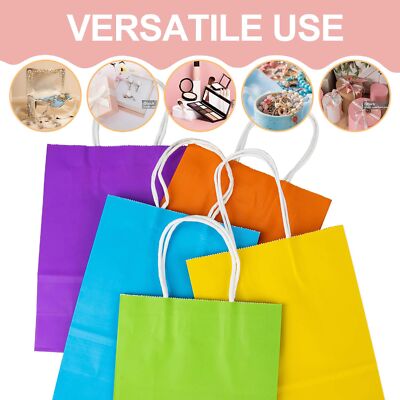 MAQIHAN Gift Bags With Handles - 15PCS Gift Bags Bulk Paper Gift Bag Paper Gi...