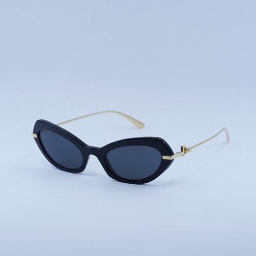 Pre-owned Dolce & Gabbana Dg4473 501/87 Black/dark Grey 52-21-140 Sunglasses Authentic In Gray