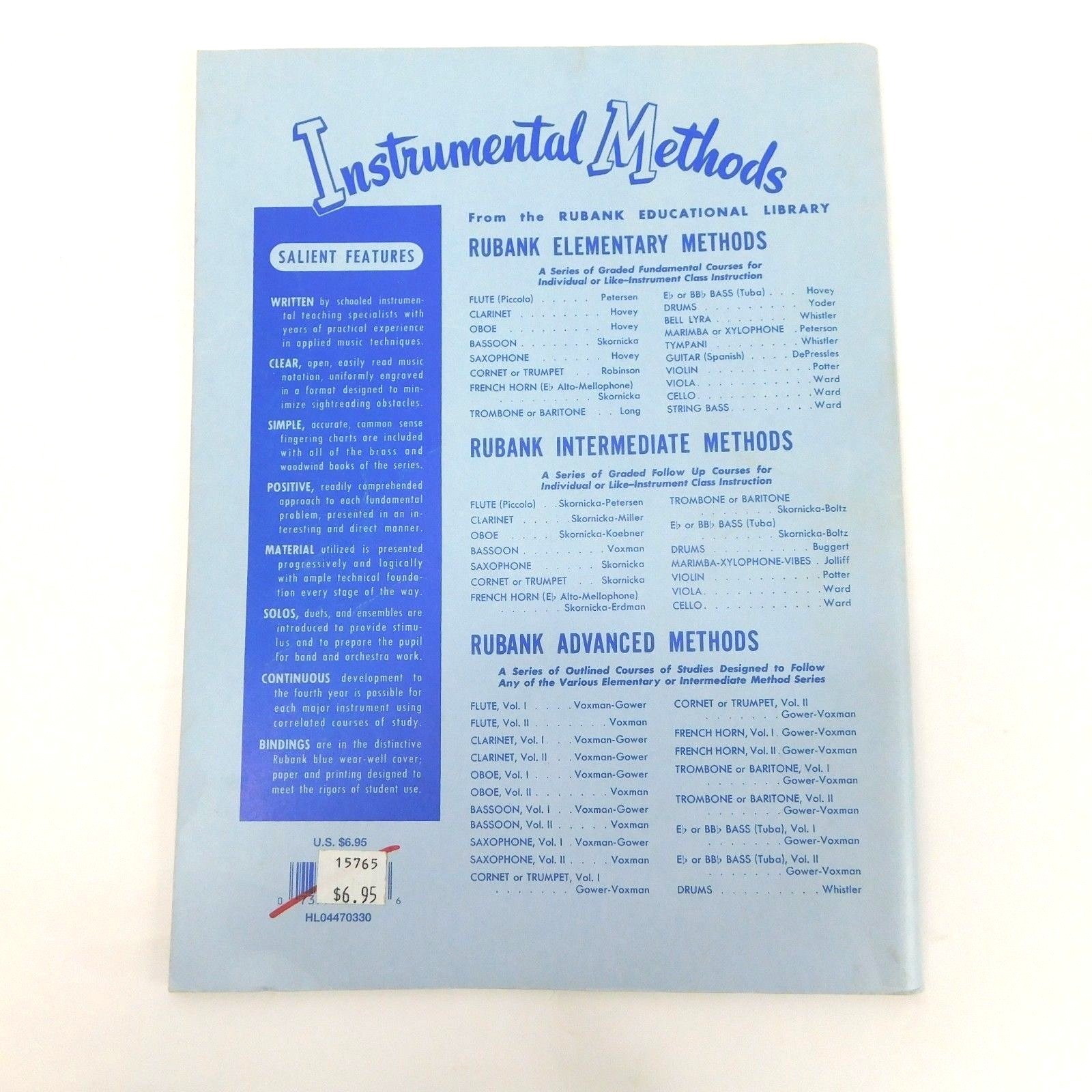 Rubank Educational Library Advanced Method Cornet or Trumpet Vol 1 No. 94