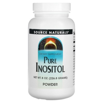 Source Naturals Pure Inositol Powder 8 унций 226 8 г Без молочных продуктов, без яиц,