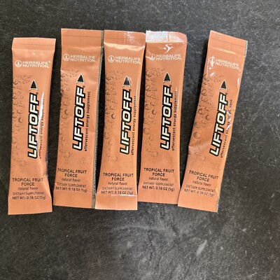 Herbalife liftoff Tropical - Loaded Tea - Energy Supplement - To Go Packs
