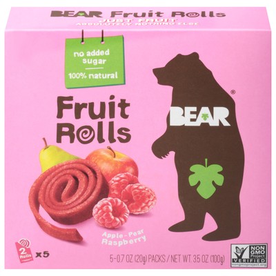 Bear Yoyo Fruit Roll Rasp 3.5 oz (Pack Of 6)