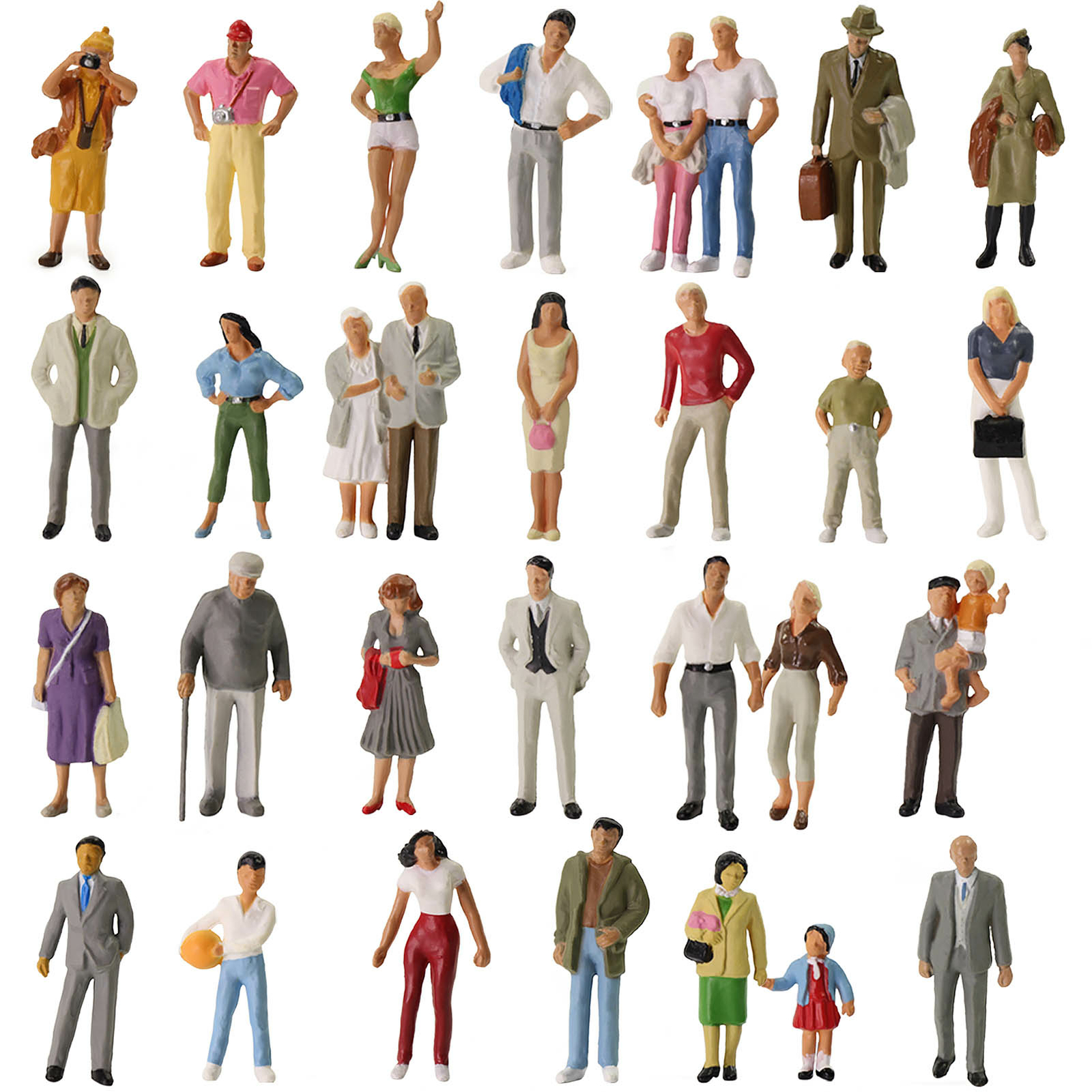 XAVSWRDE 100 Piezas Figuras Miniaturas de Personas a Escala 1