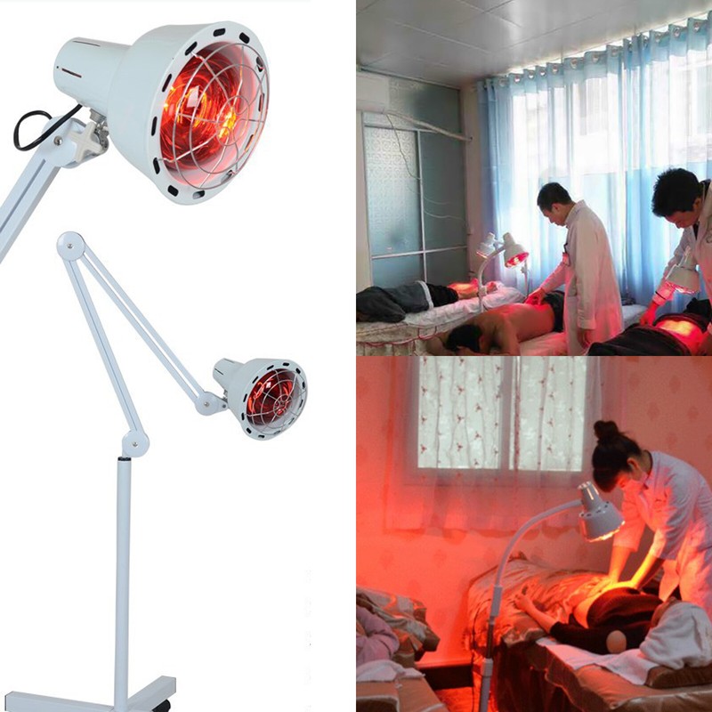 Infrarotlampe Strahler Wärmelampe Rotlicht Stand TDP Lampe für Behandlung 275W