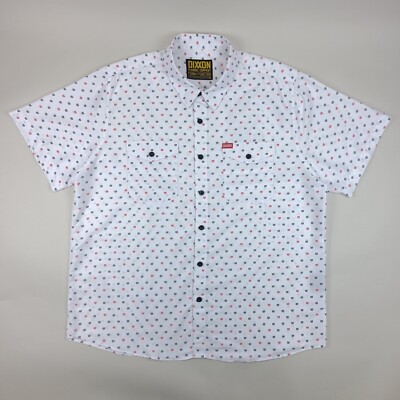 Dixxon Shirt Men's 3XL XXXL White Short Sleeve Form and Function Flannel Company