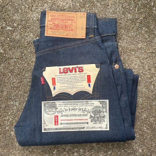 NOS Vintage 1978 Model Levi's 505-0217 Denim Jeans Size