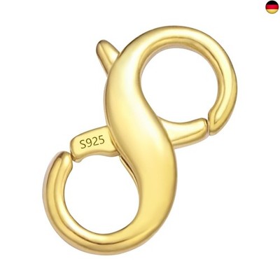 ALEXCRAFT Silber 925 Kettenverschluss Gold Schmuck Verschluss Für Halsketten 