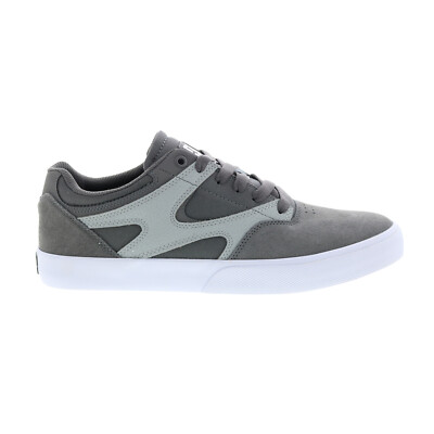 

DC Kalis Vulc ADYS300569-DGT Мужские серые замшевые кроссовки в скейтерском стиле, Серый, DC Kalis Vulc