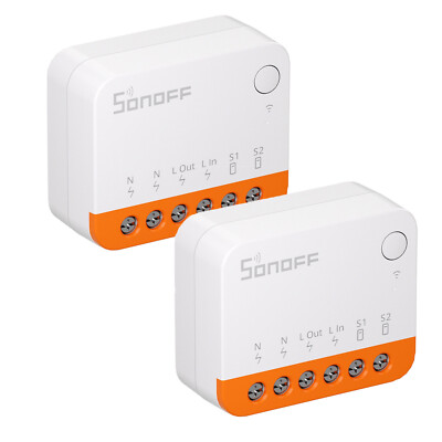1-5x SONOFF MINI R4 WiFi Smart Switch 2-Way, DIY Smart Switch, APP Voice Control